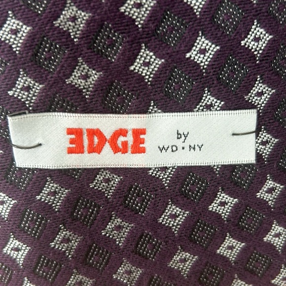 Tuxedo jacket. Size M. Purple and black jacquard with black shawl collar.  NWT - Picture 3 of 10